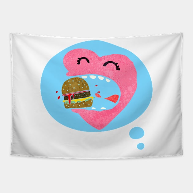 Burger Lover Tapestry by After Daylight Project