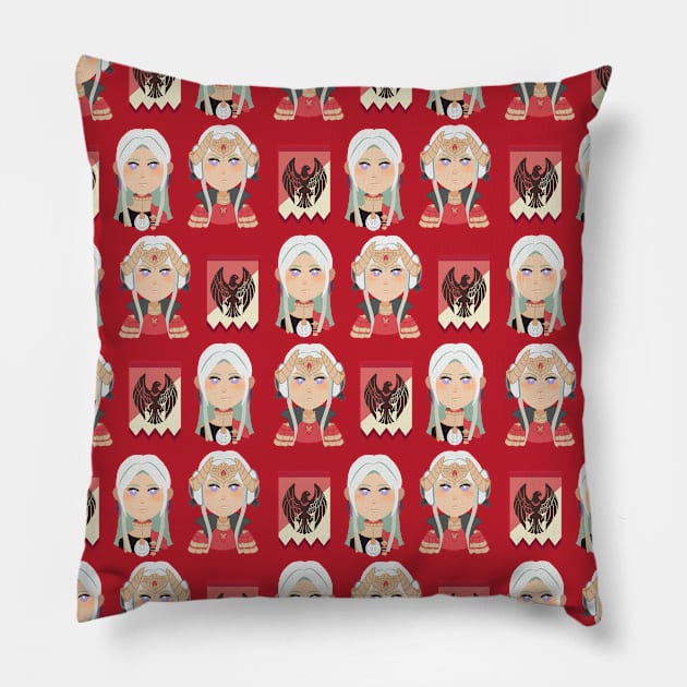 Fire Emblem: Three Houses - Edelgard Pillow by Silvermoon 