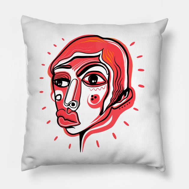 Face Pillow by Daria Kusto