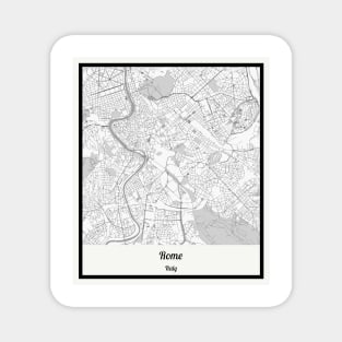 Map of Rome - Italy Magnet