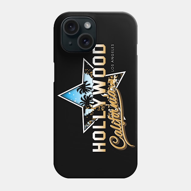 Hollywood Star - California Los Angeles Phone Case by fathurdavega