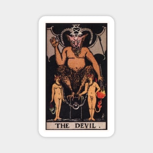 XV. The Devil Tarot Card Magnet