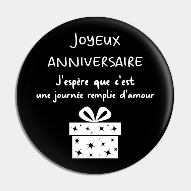 Joyeux anniversaire J'espère que c'est une journée remplie d'amour Pin by Iconic Design