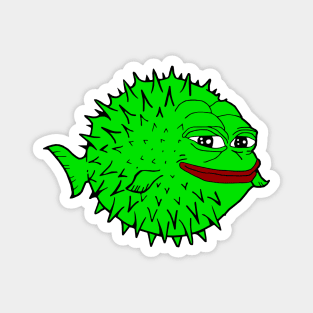 Pufferfish Pepe Blowfish Magnet