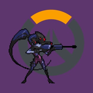 Overwatch - 16-Bit Widowmaker W/ Logo T-Shirt