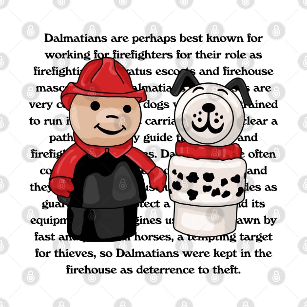 Little People Fire Fighter and Dalmatian by Slightly Unhinged