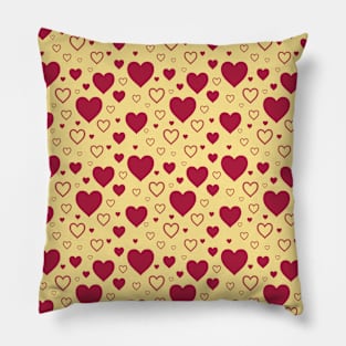 Valentines Mini Hearts Pattern 011#001 Pillow