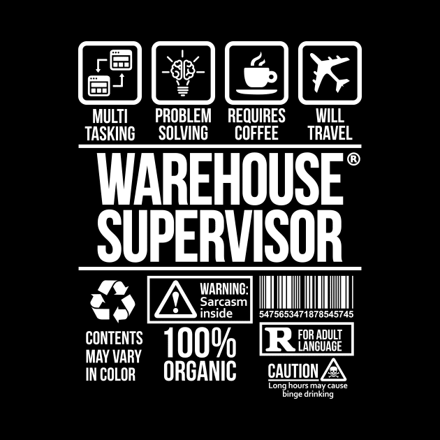 Warehouse supervisor T-shirt | Job Profession | #DW T-Shirt T-Shirt T-Shirt by DynamiteWear