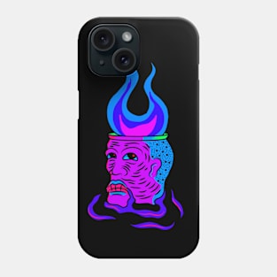 BURN YOUR HEAD, band merchandise, skate design Phone Case