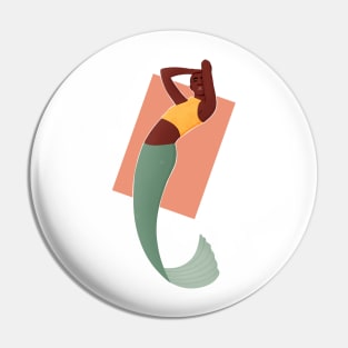 African Mermaid Pin