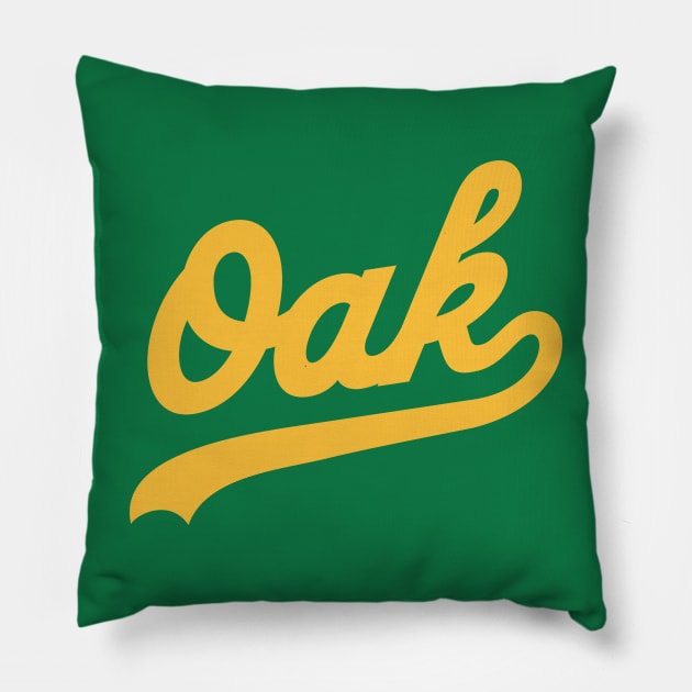 Oak baseball Pillow by CC0hort