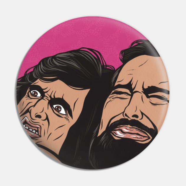 Samurai Cop Fight Scene Pin by turddemon