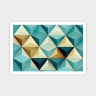 Abstract low poly triangle seamless pattern. Magnet