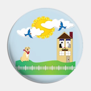 Graphic art, illustration,  "Home Sweet Home" Pin