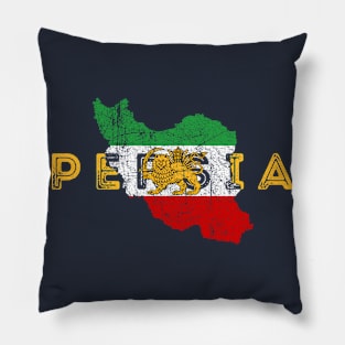 Cat Map and Flag Souvenir Pillow