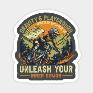 Unleash Your Inner Demon - Gravity's Playground Magnet