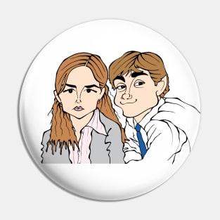 THE OFFICE SITCOM TV CHARACTER FAN ART Pin