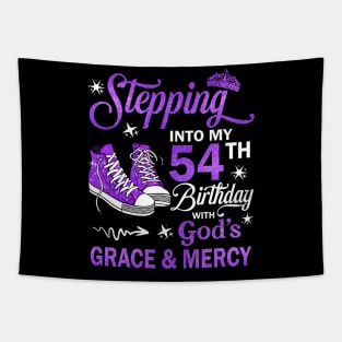 Stepping Into My 54th Birthday With God's Grace & Mercy Bday Tapestry