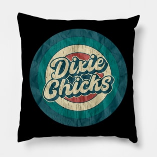 Dixie Chicks - Retro Circle Pillow