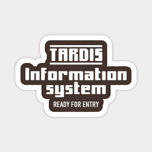 TARDIS Information System from 5th Doctor Who era Magnet