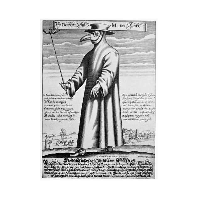 Plague doctor, 17th century artwork (C008/3907) by SciencePhoto