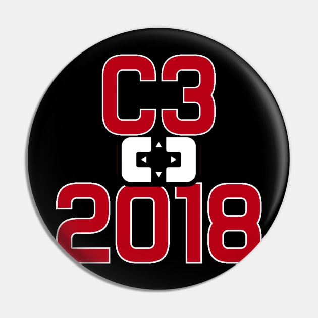 C3 2018 Shirt -- Alternate Design Pin by franticsociety