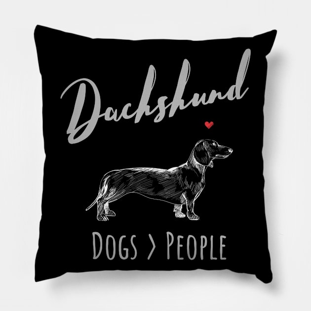 Dachshunds - Dogs > People Pillow by JKA