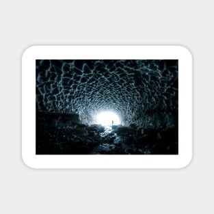 Ice Cave in the Mountains - Landscape Photography Magnet