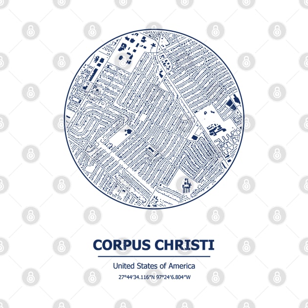 Corpus Christi city map coordinates by SerenityByAlex