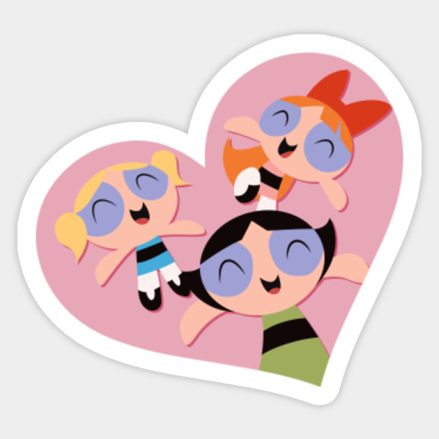 Powerpuff Girls - Happy - Powerpuff Girls - Sticker | TeePublic