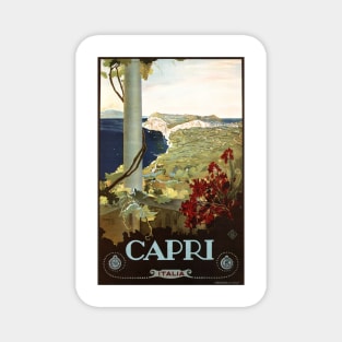 CAPRI ITALIA Travel Advertising Wall Art Vintage Italian Art Deco Magnet