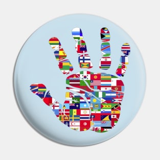 ALL FLAGS TOGETHER Pin