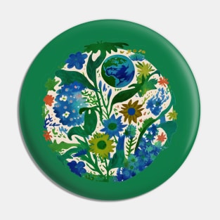 Green Living Happy Earth, plantlover Pin