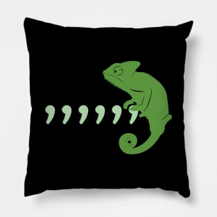 Comma Chameleon Pillow