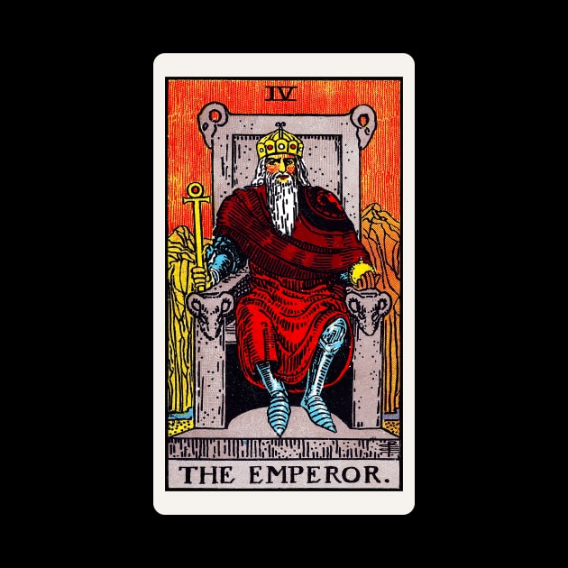 Card #4 - The Emperor - Rider Waite Smith Tarot by RetroFitted