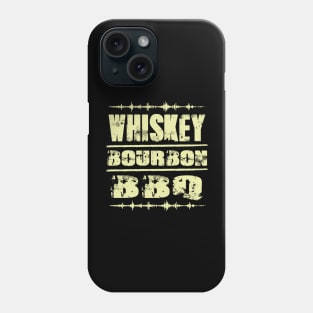 whiskey bourbon bbq Phone Case