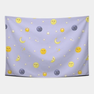 emoji moon Tapestry