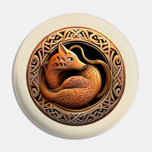 Celtic Style Animal 05 Fox Pin