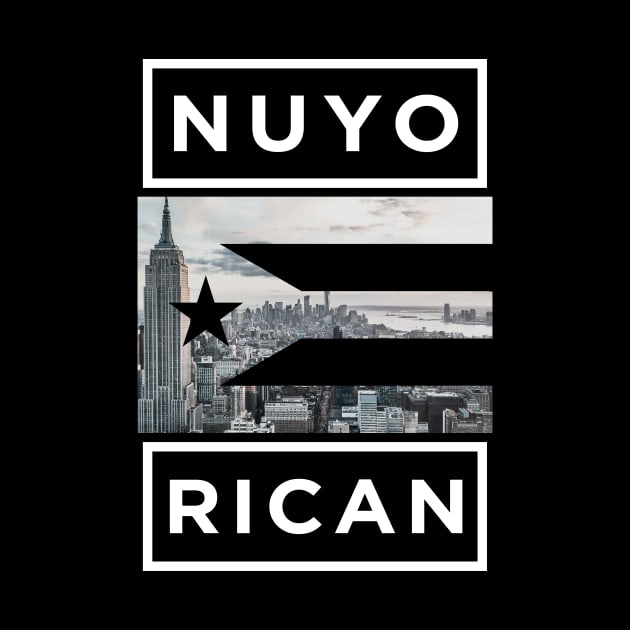 Nuyo Rican Puerto Rico New York Puerto Rican Flag by PuertoRicoShirts