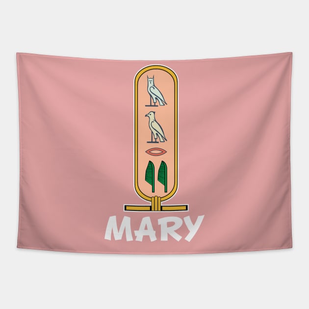 MARY-American names in hieroglyphic letters,  a Khartouch Tapestry by egygraphics