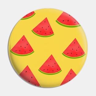 Fun watermelon bright digital pattern Pin