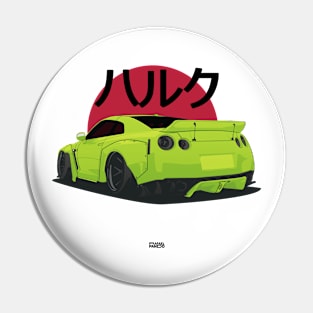 Nissan GTR "Hulk Japanese" Pin