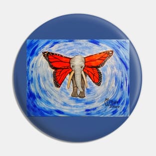 Monarch Elephant Pin