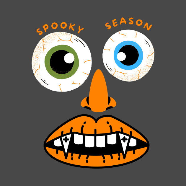Spooky Season Halloween Face Design by neverland-gifts