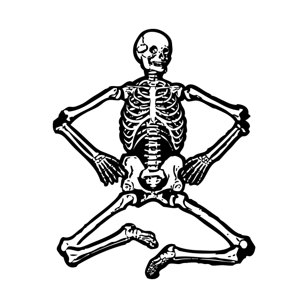 Yoga Skeleton by vintage-glow