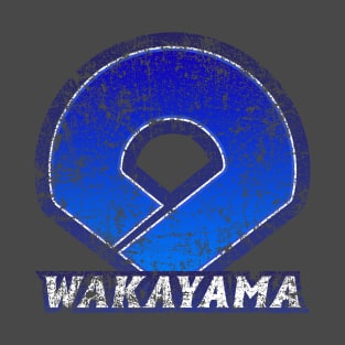 Wakayama Prefecture Japanese Symbol Distressed T-Shirt