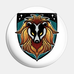 Huffledor Lion Badger Combination House Crest Pin