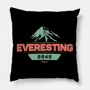 Everesting to 8848 meters Pillow