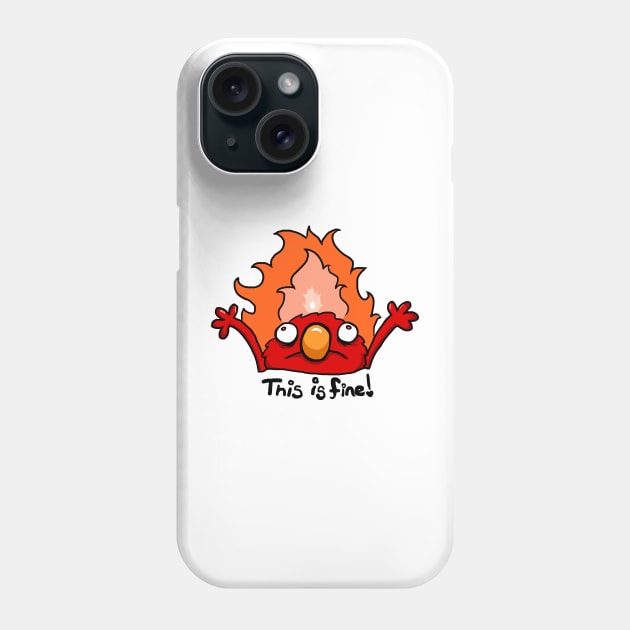 Everything's Fine Phone Case by MurderBeanArt