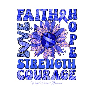 Pompe Disease Awareness - Sunflower strong faith love T-Shirt